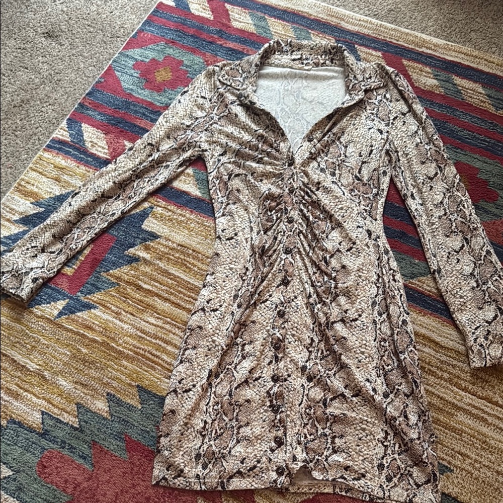 Stylish Snake Print Dress